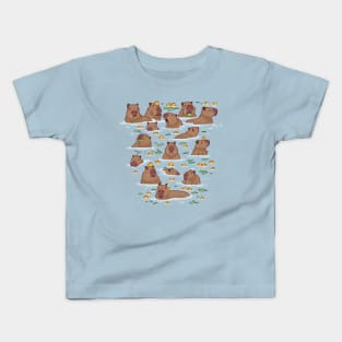 Bathing Capybara Kids T-Shirt